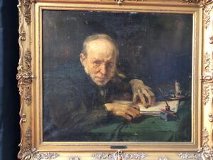 Emile Wauters, le père Grandet, hiile sur toile, ca 1930, 65x77cm