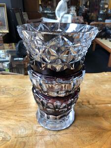 Vase Saint- Lambert en cristal double couche